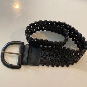 Banana Republic Wide Olefin/Leather Belt.